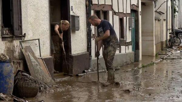 Последствия наводнений в Германии 