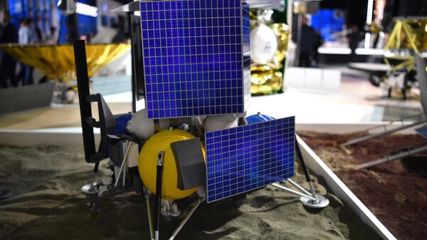 Макет космического аппарата Луна-27 на выставке  Международного авиационно-космического салона МАКС-2021. Архивное фото