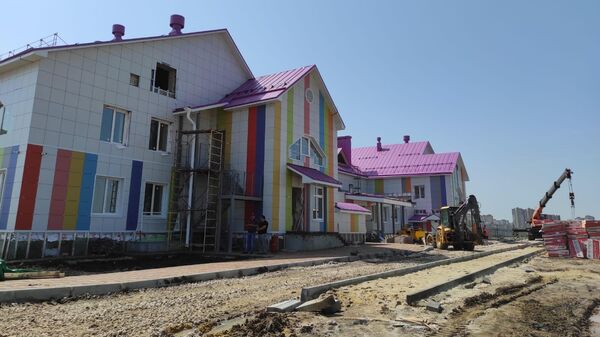 Стройплощадка детского сада Акварелька в Тамбовской области