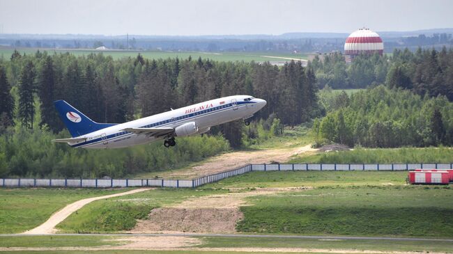 Самолет белорусской авиакомпании Белавиа