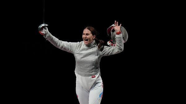 Российская саблистка Софья Великая на XXXII летних Олимпийских играх в Токио 