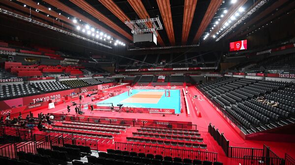 Волейбольная арена, где будут проходить соревнования по волейболу на XXXII летних Олимпийских играх, в Токио.