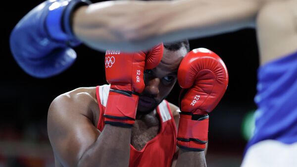 Марокканский боксер Юнес Баала на Олимпиаде в Токио