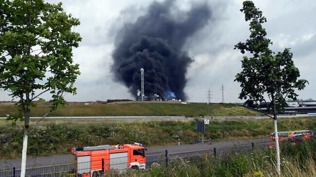 Взрыв на мусоросжигающем предприятии в Леверкузене, Германия