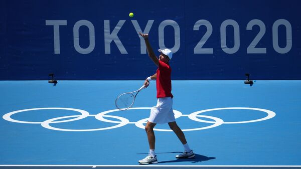Даниил Медведев на Олимпиаде в Токио