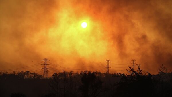 Лесной пожар в Анталье, Турция