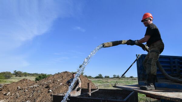 Работы по бурению новых скважин для водообеспечения в Крыму