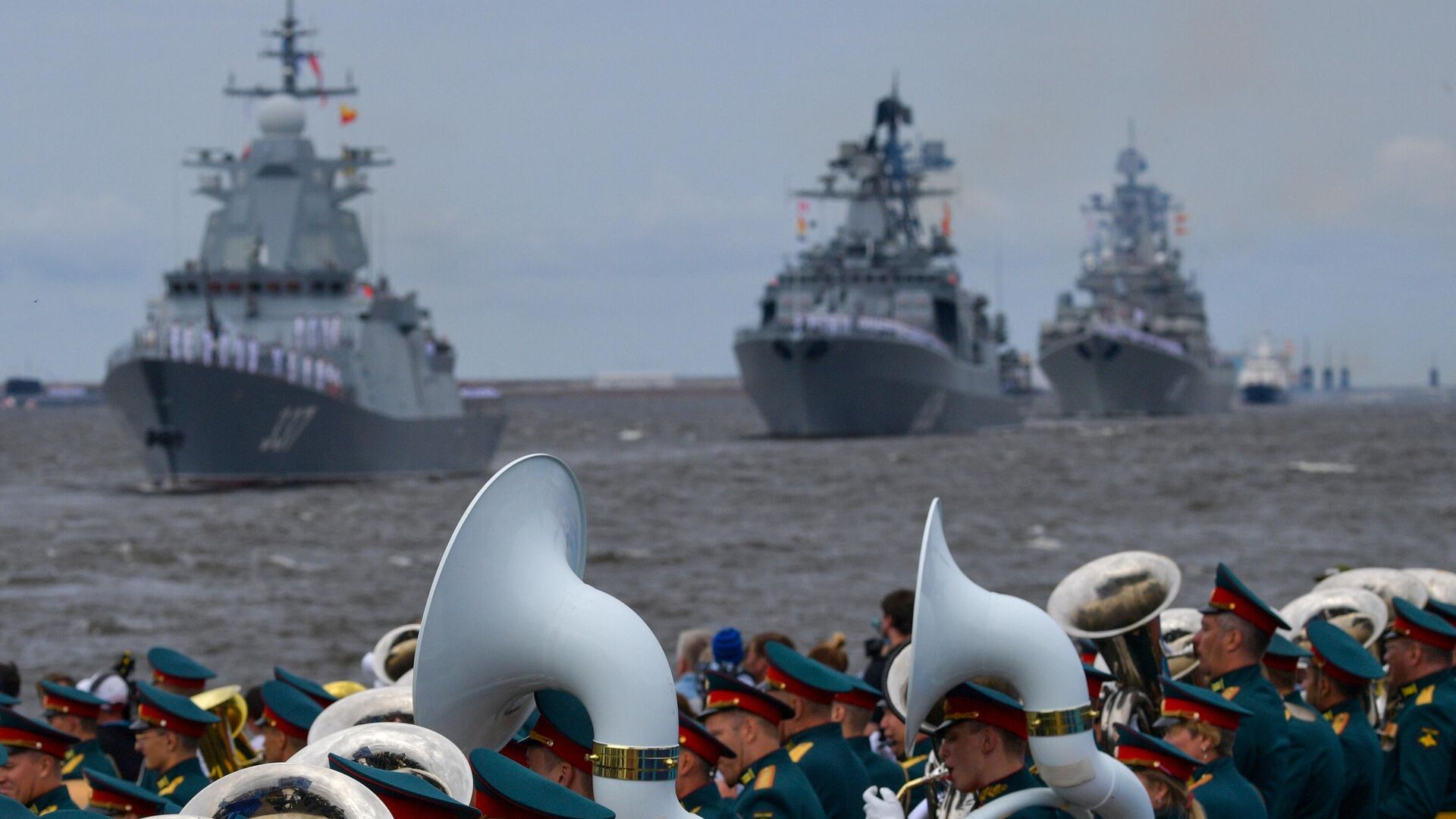 Главный военно-морской парад в честь Дня ВМФ в Кронштадте - РИА Новости, 1920, 27.07.2024