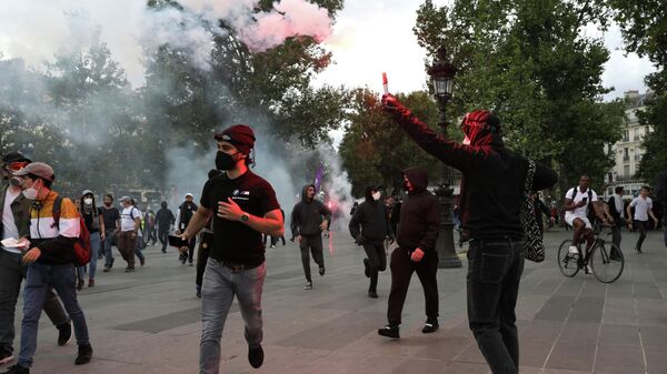 Демонстрация в Париже, Франция
