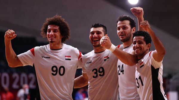 Гандболисты сборной Египта