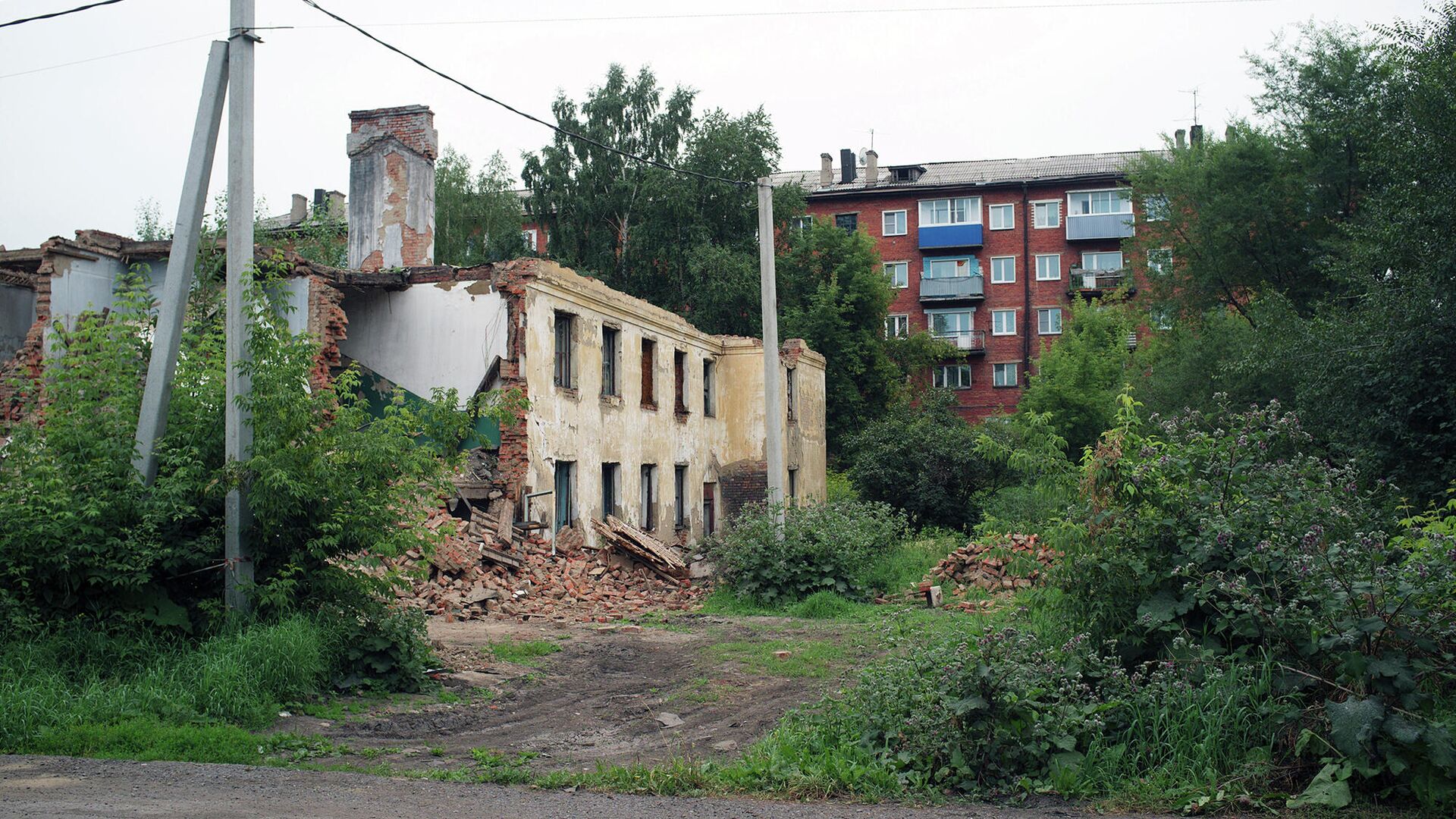 Снос домов в районе Подземгаз - РИА Новости, 1920, 06.08.2021