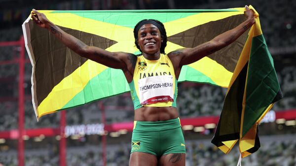 Ямайская легкоатлетка Элайн Томпсон-Хера