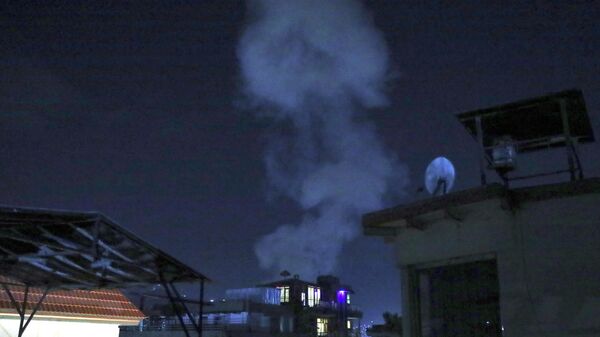 Дым от мощного взрыва в Кабуле