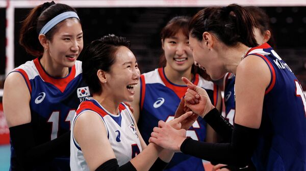 Корейские волейболистки
