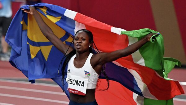 18-летняя спортсменка из Намибии Кристин Мбома
