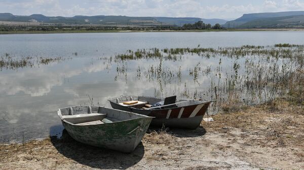 Бахчисарайское водохранилище, которое питается водами реки Качи, в Крыму
