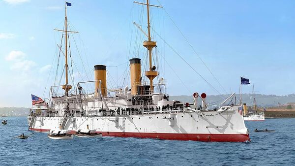 Американский корабль USS Olympia, 1900 год