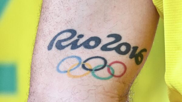 Татуировка с изображением Олимпийских игр 2016 года в Рио