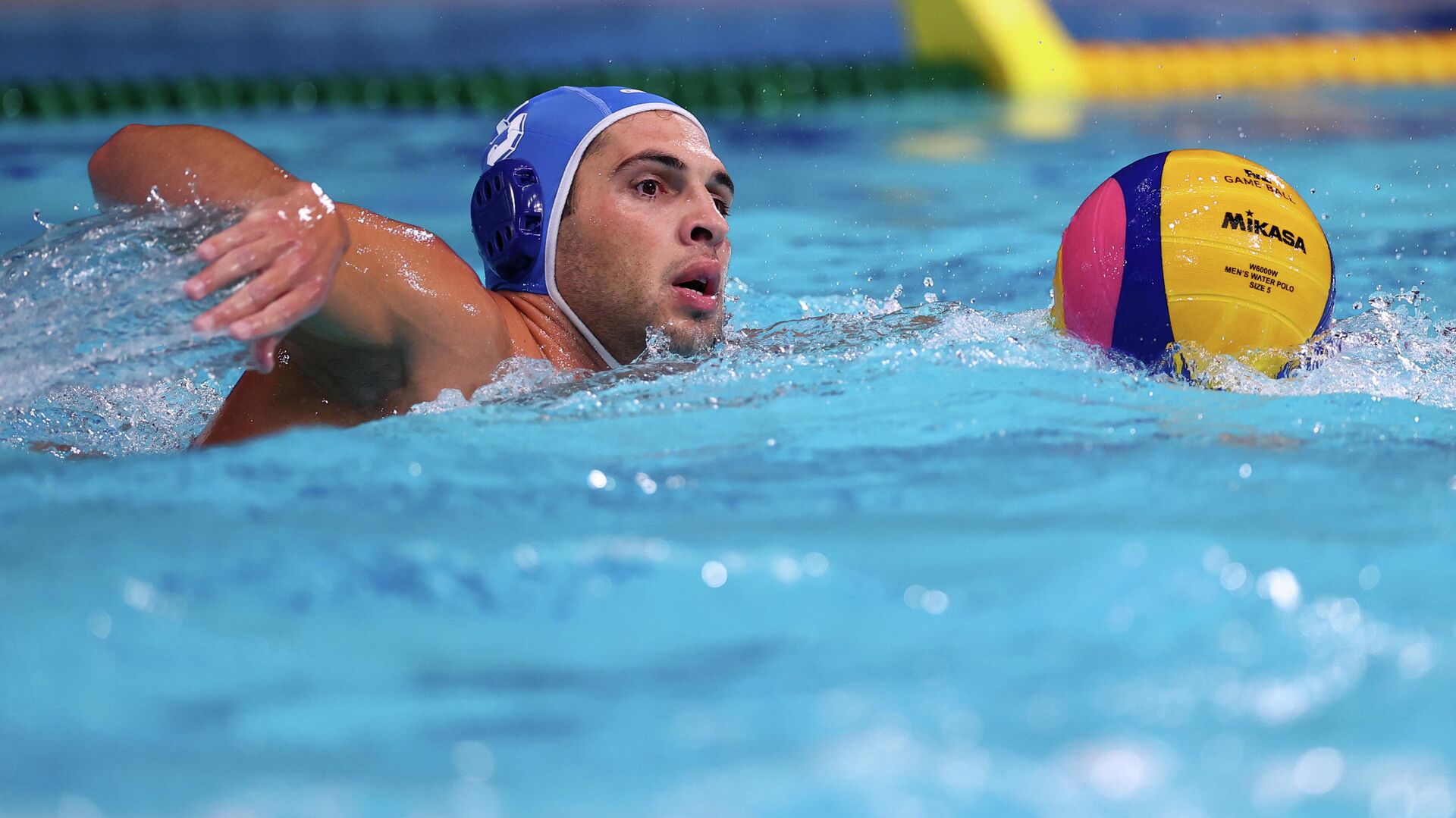 Tokyo 2020 Olympics - Water Polo - Men - Group A - Hungary v Greece - Tatsumi Water Polo Centre, Tokyo, Japan - July 25, 2021. Ioannis Fountoulis of Greece in action. REUTERS/Kacper Pempel - РИА Новости, 1920, 08.08.2021