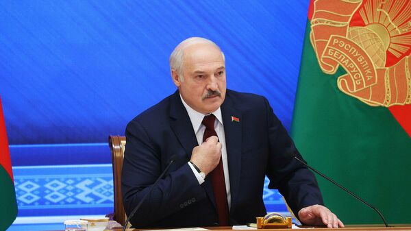 Президент Белоруссии Александр Лукашенко во время встречи Большой разговор с Президентом