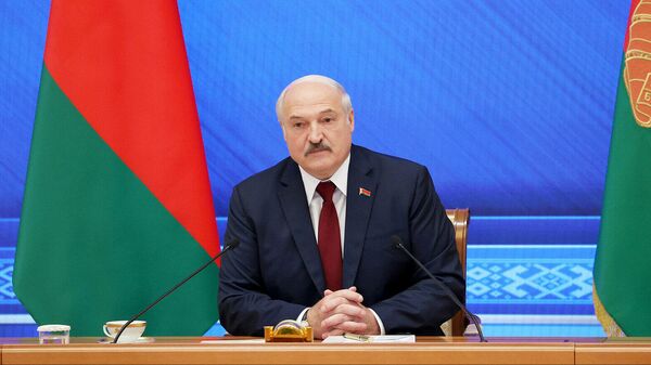 Президент Белоруссии Александр Лукашенко во время встречи Большой разговор с Президентом