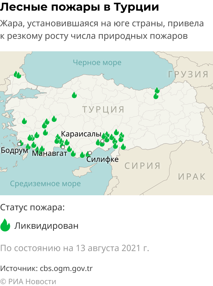 Лесные пожары в Турции Лесные пожары в Турции