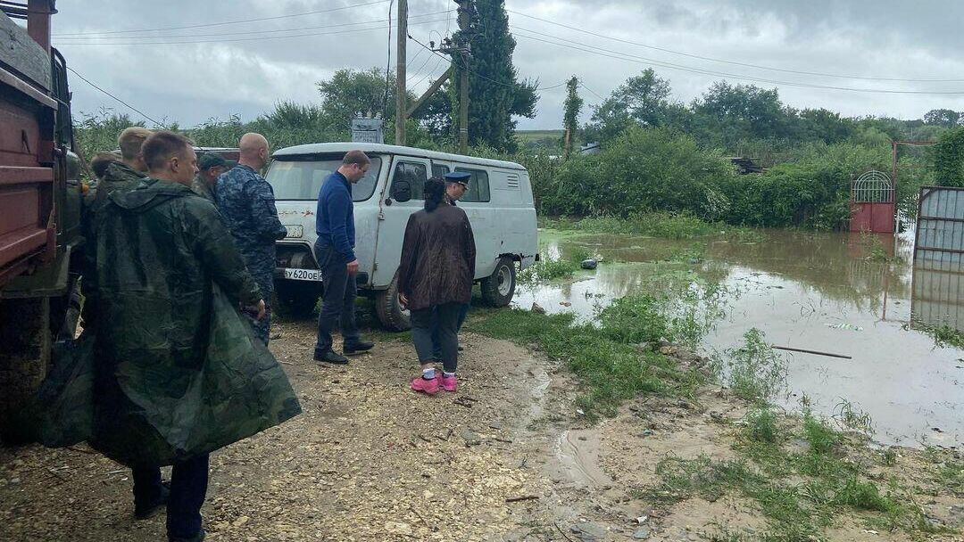 Последствия ливня в муниципальном округе Анапа - РИА Новости, 1920, 14.08.2021