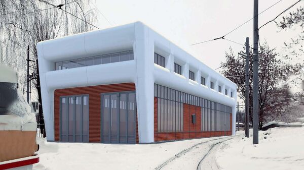 Проект реконструкции трамвайного депо имени Баумана на севере Москвы