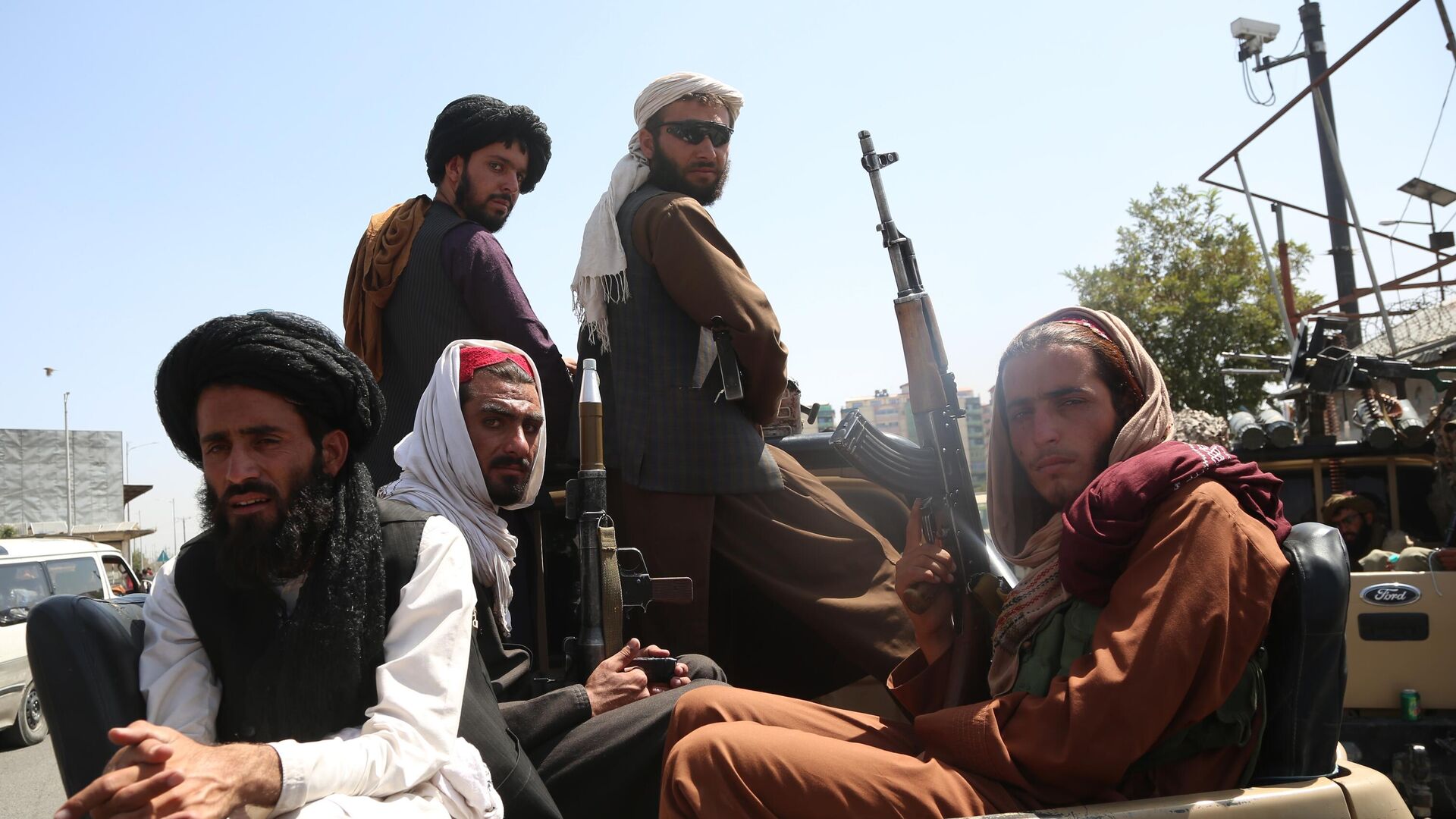 Боевики движения Талибан (террористическая организация, запрещена в России) в Кабуле - РИА Новости, 1920, 16.08.2021