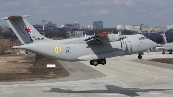 Полет нового российского военно-транспортного самолета Ил-112В