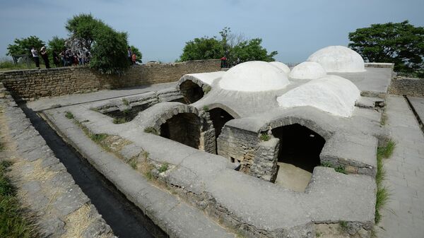 Ханские бани на территории крепости Нарын-кала в нагорной части Дербента