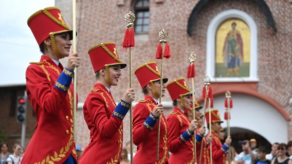 Участницы фестиваля оркестров в рамках празднования 800-летия Нижнего Новгорода