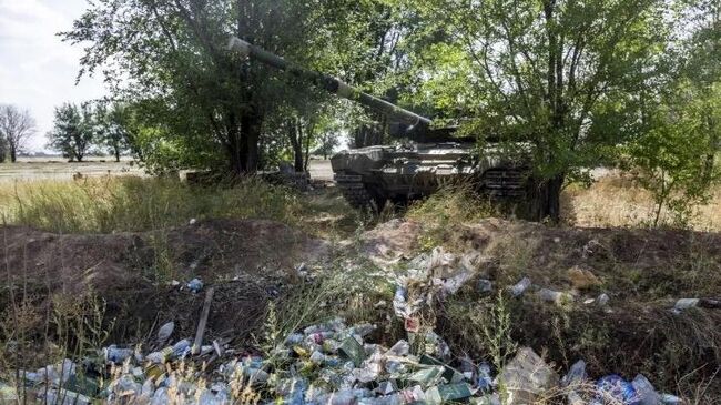 Танк, обнаруженный в Волгограде, оставлен рядом со свалкой