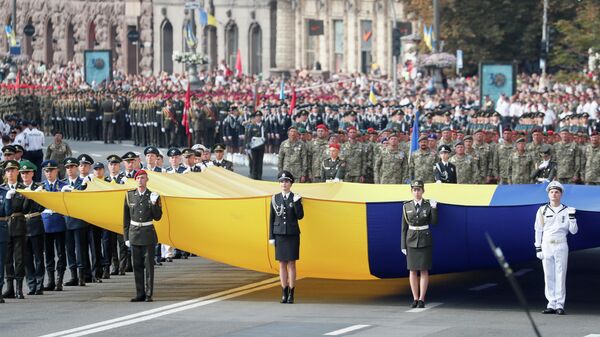 Военный парад ко Дню независимости Украины в Киеве