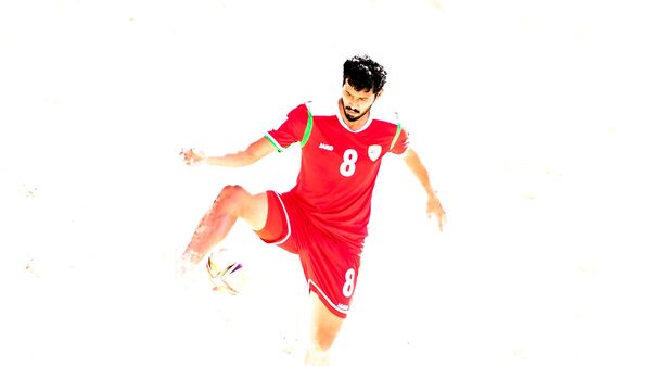 Игрок сборной Омана по пляжному футболу