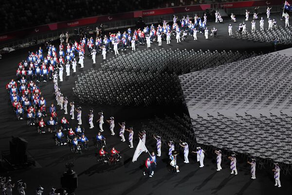 Сборная команда России на церемонии открытия XVI летних Паралимпийских игр