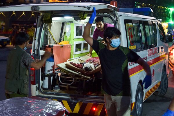 Транспортировка раненных в госпиталь Кабула 