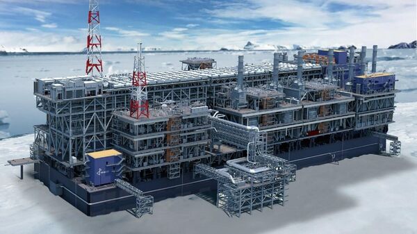 Проект модулей для производства сжиженного природного газа (СПГ) в Арктике. Архивное фото