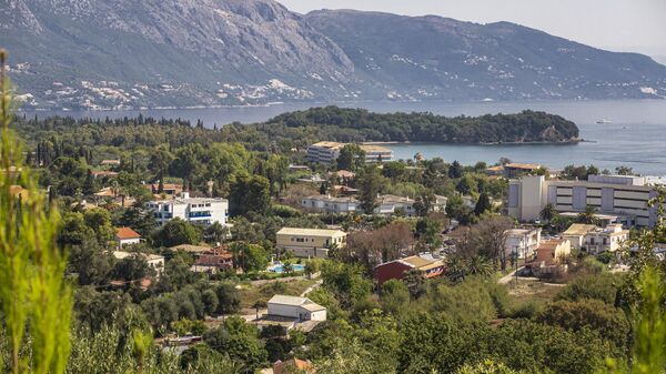 Вид на город Керкира на греческом острове Корфу