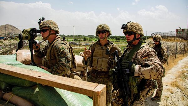 Пехотинцы армии США в аэропорту Кабула