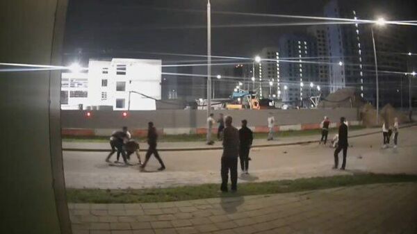 Массовая драка возле стройки на улице Маресьева в Москве