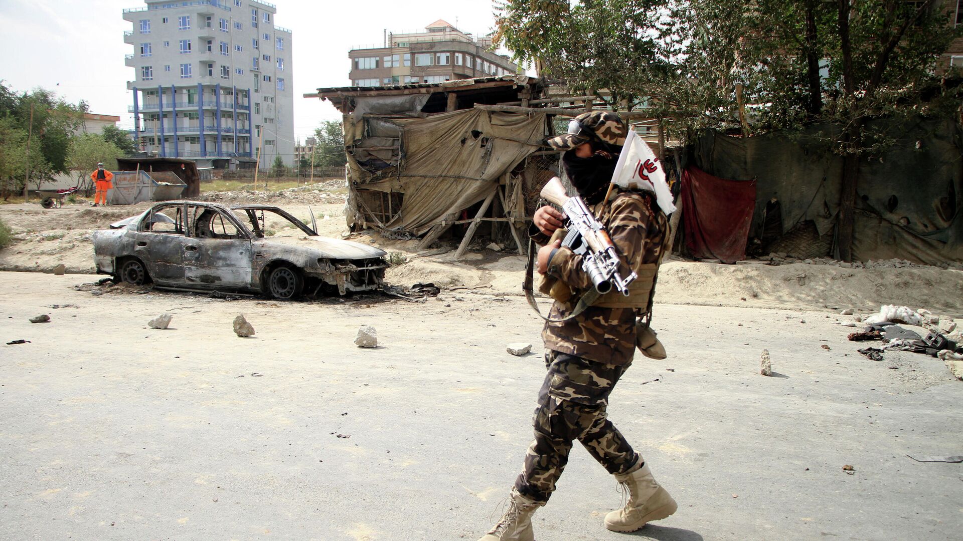 Последствия ракетного обстрела в Кабуле - РИА Новости, 1920, 30.08.2021