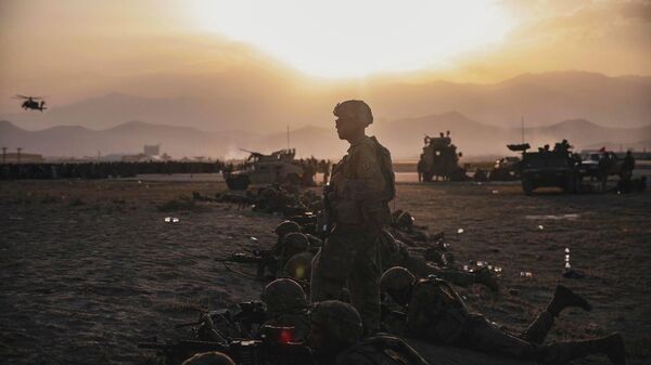 Американские военные в аэропорту Кабула