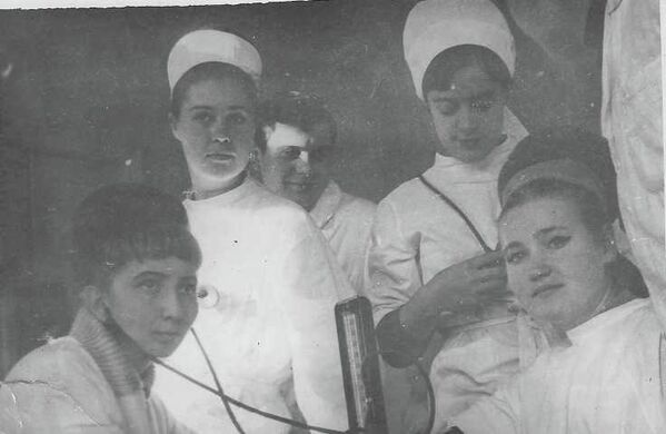 Советская лучница Валентина Ковпан во время учёбы в Львовском медицинском институте