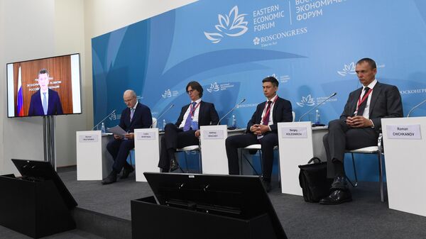 Участники бизнес-диалога Россия - Япония в рамках Восточного экономического форума во Владивосток