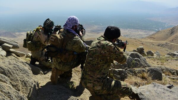 Бойцы афганского движение сопротивления Талибану* в провинции Панджшер