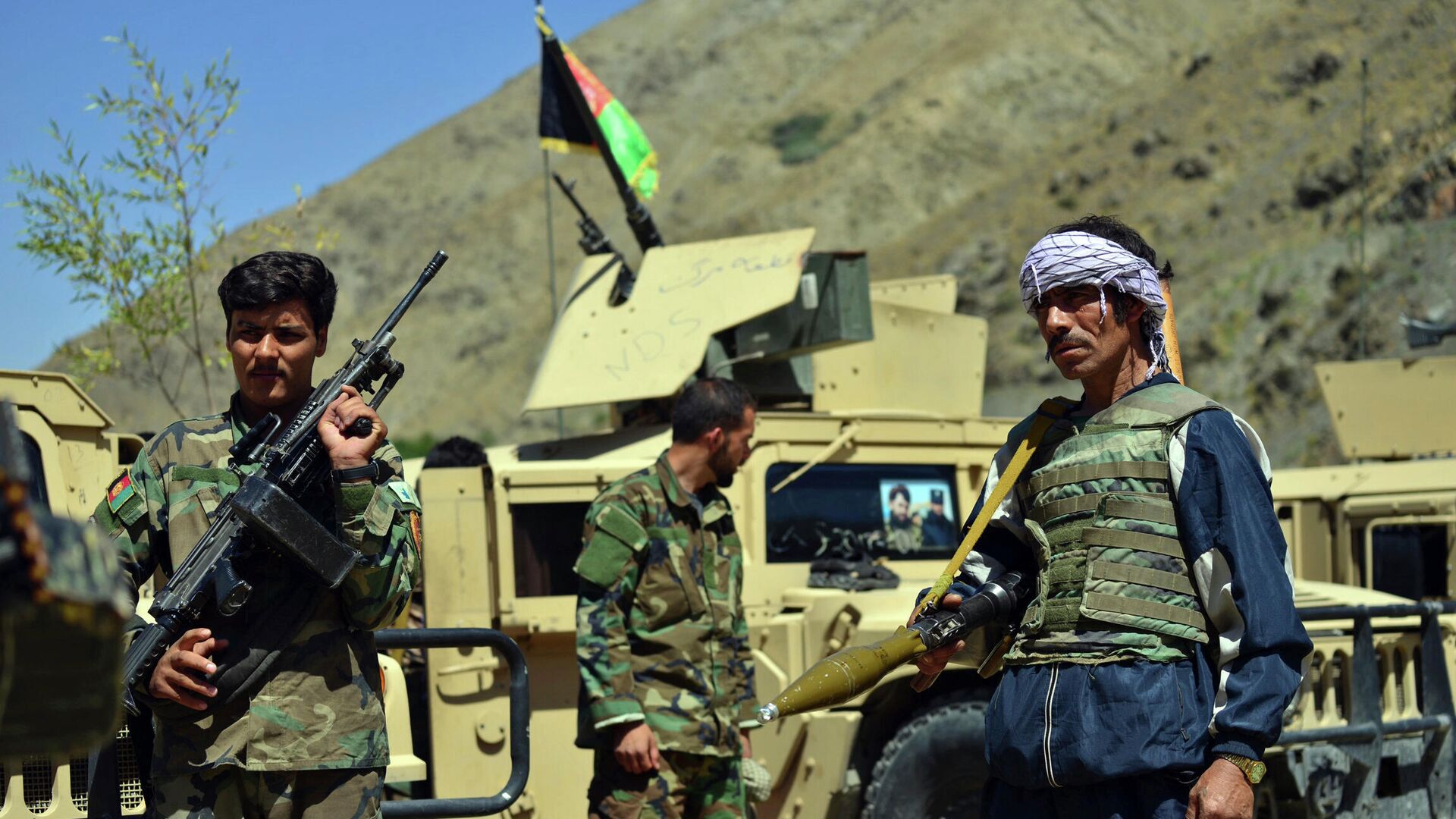 Бойцы афганского движение сопротивления Талибану* в провинции Панджшер - РИА Новости, 1920, 06.09.2021