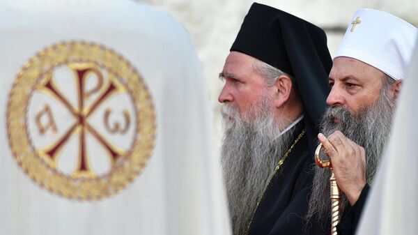 Митрополит Иоанникий и Глава Сербской Православной Церкви Патриарх Порфирий