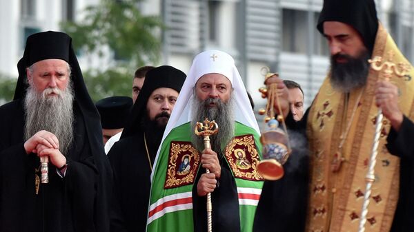 Митрополит Иоанникий и Глава Сербской Православной Церкви Патриарх Порфирий