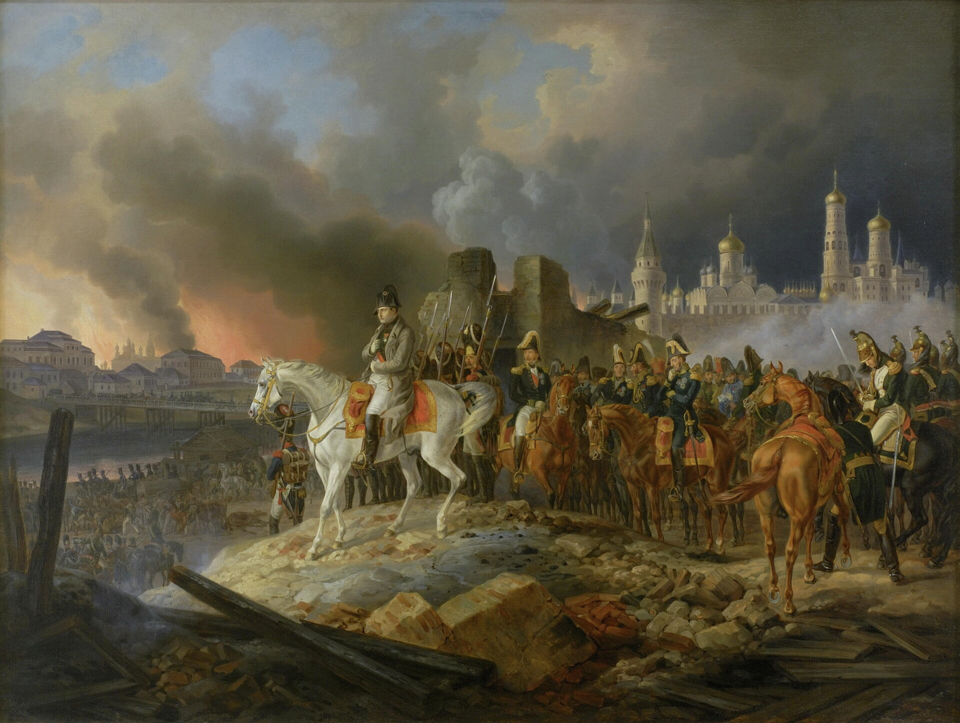Наполеон сжигает Москву - РИА Новости, 1920, 12.09.2022